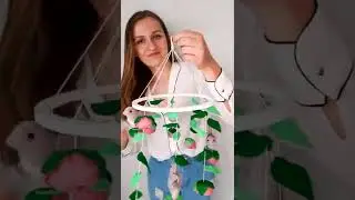 Cute handmade spring crib mobile