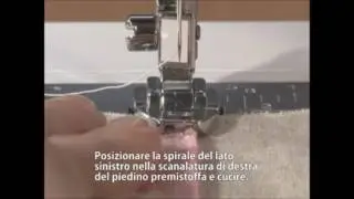 Piedino per cerniere nascoste Brother