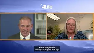 Director General Científico de 4Life discute estudio clínico con la Dra. Gitte Jensen.