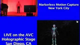 Digital Puppeteering of Avatar with Holographic-like Stage (Life-size)