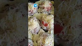 Мясные стожки с начинкой 