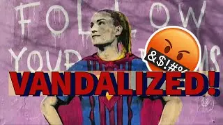 ALEXIA PUTELLAS' MURAL VANDALIZED