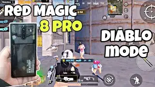 Red Magic 8 Pro Pubg Test in Diablo mode 😱 90 fps with fps meter