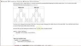 Building Java Programs Chapter 17 Exercise 17.11:numberNodes