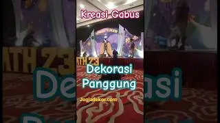 Dekorasi Panggung Bahan Gabus Styrofoam
