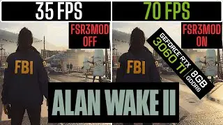 ALAN WAKE 2 | FSR3 FRAME GEN MOD NUKEM 0.90 | RTX 3060 TI | 1440P