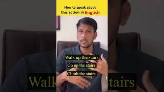 Learn These 4 Actions Associated With Stairs In English | #shorts #englishvocabulary