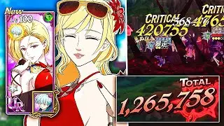 OMG NEW GREEN SUMMER GELDA SUPER BROKEN MUST SUMMON!! 1 MILLION DAMAGE INSTANTLY! [7DS: Grand Cross]