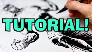 How To Use STRONG BLACKS In Comic Book Drawings! *Tutorial*