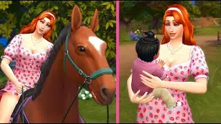 Maxing out every horse skill and achieving infant milestones! // Sims 4 ranch episode 18