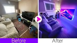 Extreme TV Room Makeover - LG 77" OLED C3 TV Upgrade