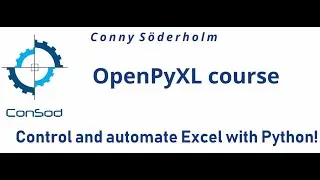 Control Excel with Python & OpenPyXL course