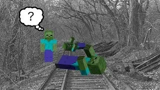 Rail Road Zomies!!!! - Spawners Galore - Minecraft (Part 3)