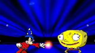 Mickey Mouse EX vs Spongebob Squarepants MUGEN BATTLE