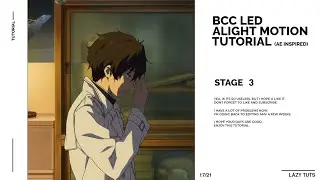 BCC LED On Alight Motion |  ALIGHTMOTION TUTORIAL (AE INSPIRED)