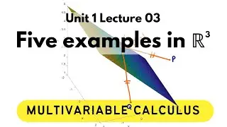 Multivariable Calculus Unit 1 Lecture 03: Five examples in R3