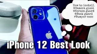Best iphone 12 Unboxing [CASE+CAMERA LENSE+BACK SCREEN GUARD]