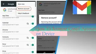 How To Remove Gmail Account On Device