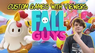 FALL GUYS CUSTOM GAMES! LIVE WITH VIEWERS! 60 PLAYERS - FREE TO JOIN!