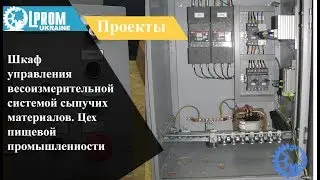 Шкаф  управления  весоизмерительной  системой сыпучих  материалов. Цех  пищевой  промышленности
