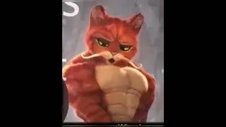 Puss In Boots Pecs Bounce With Cartoon Sound Effects
