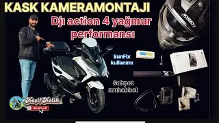 KASK KAMERA MONTAJI |  DJI AKSİYON YAĞMUR PERFORMANSI |MİKROFON PERFORMANSI |HONDA FORZA