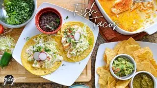 FISH TACO NIGHT | Salsa + Guac + Beans | Low FODMAP Recipes | Gluten and Dairy Free Recipes