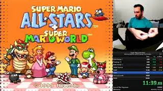 Single-Controller Route for Super Mario All-Stars + Super Mario World -- All Five Games w/ACE