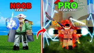 Noob to Pro as Whitebeard using Bisento and Quake Fruit in Blox Fruits! Level 1 to Max Level