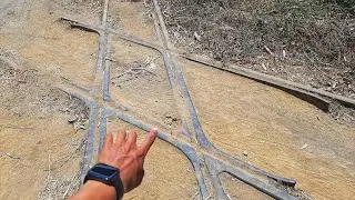 A rare X-ray track was discovered in the middle of a sugarcane plantation! 4 rail tracks on the B...