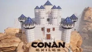 Conan Exiles - Building a Fairytale Castle (Speed Build)