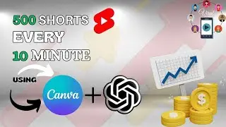 Create 500 Reels & Shorts In 10 mins Using Chat GPT & Canva. 