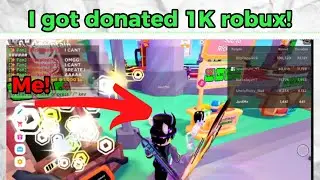 How I got donated 1K robux!