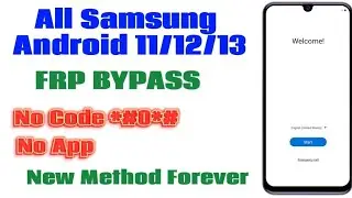 All Samsung FRP Bypass 2023 ADB Enable Fail With FRP Tool Android 11/12/13 || Without Code *#0*#