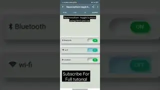 Neumorphism Toggle buttons 