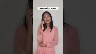 Mom with sons🌸💖 Vs Daughters☠️😭 #shorts