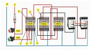 forward reverse starter | Auto reverse forward motor control circuit diagram