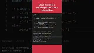python program to check if number is negative positive or zero 