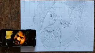 How to draw Bahubali (PRABHAS) step by step |Tutorial| Realistic drawing of Bahubali |01| BAHUBALI |