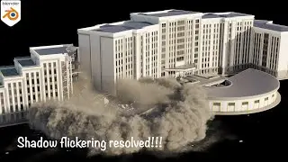 Destruction Fx || Blender RBD & Mantaflow Simulation | Building Collapse | RBDLab Addon