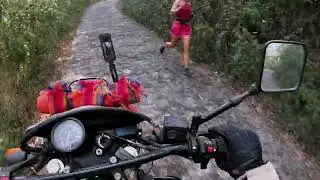 subida al cerro de las antenas Fortín de las flore con suzuki DR 600