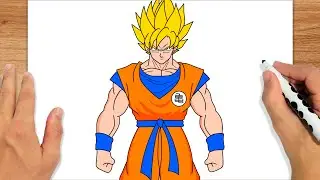 COMO DESENHAR O GOKU SSJ | DRAGON BALL