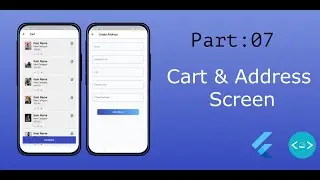 Add to Cart and Create Address Screen | Part - 07 | Bolt E-commerce App | Flutter UI | Speed Code