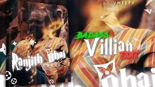 Ranjith Bhai ☠️ Badass Edit 👻900 Subscribe Special 🥶