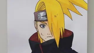 Как нарисовать Дейдару из аниме Наруто| How to draw Deidara from anime Naruto