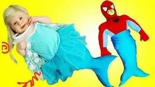 Frozen Elsa Twin Babies Become Mermaids & Spiderman vs Male… SO American KIDS CATCH UP THIS ...
