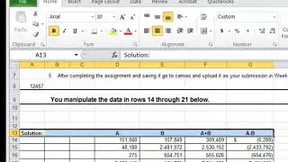Excel Practice Acct 202 and 203