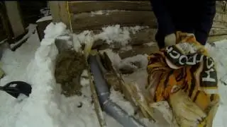 Замерзла вода//исправляем ситуацию//обычный день в деревне