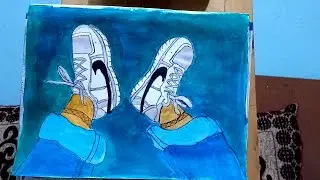 How  to paint shoe /Acrylic painting /  Shoe painting