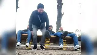 Men in their natural habitat.